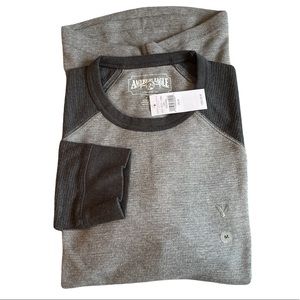 Mens AE Super Soft Raglan Thermal Long Sleeve Sz M